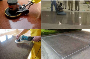 Quy trình đánh bóng sàn đá carepro Việt Nam