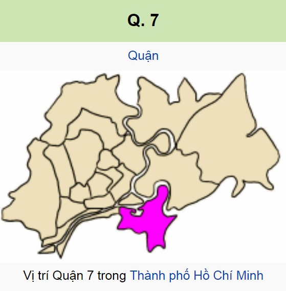 vị trí địa lý quận 7