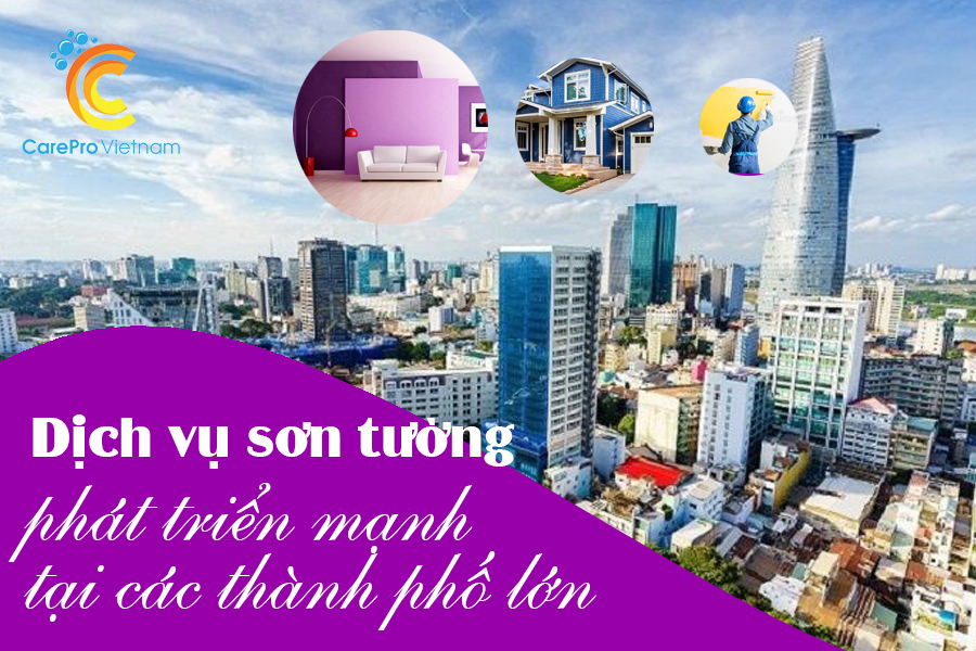 Dịch vụ thi công sơn tường tại TP. HCM phát triển rất mạnh mẽ.