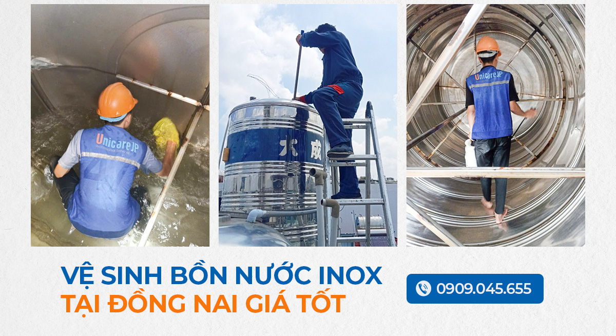 Vệ Sinh Bồn Nước Inox Tại Đồng Nai Giá Tốt