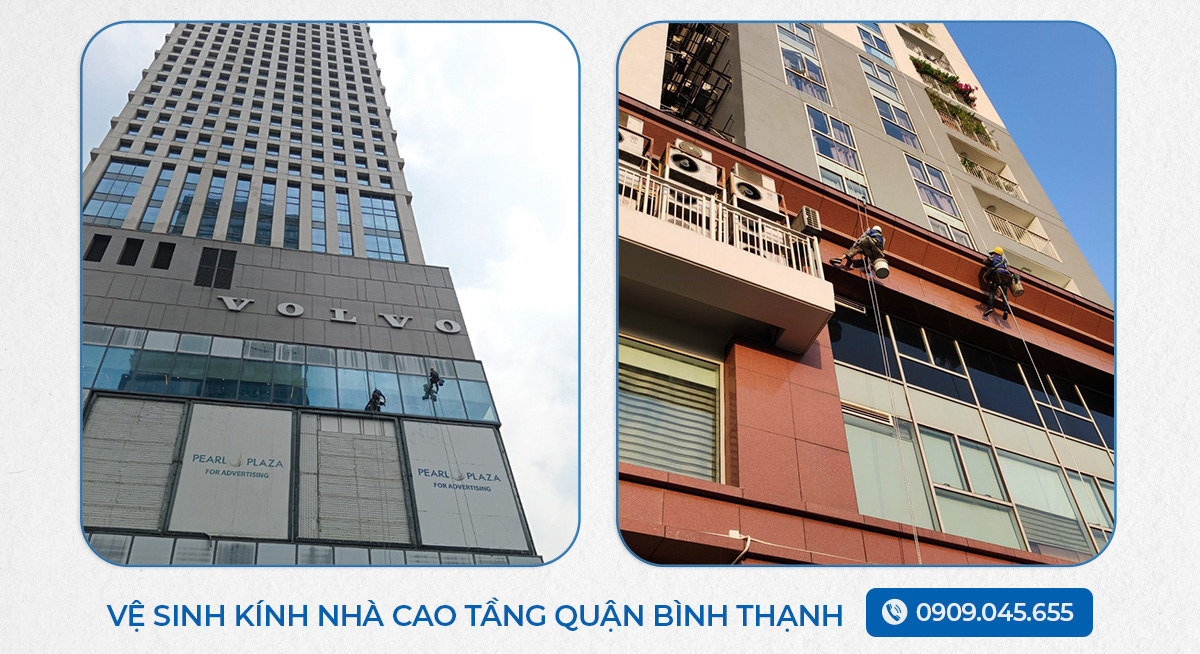 Vệ Sinh Kính Nhà Cao Tầng Quận Bình Thạnh