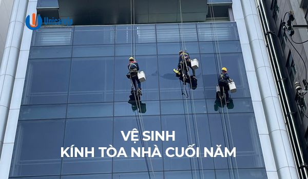 Vệ Sinh Kính Tòa Nhà Cuối Năm – Dịch Vụ Chuyên Nghiệp