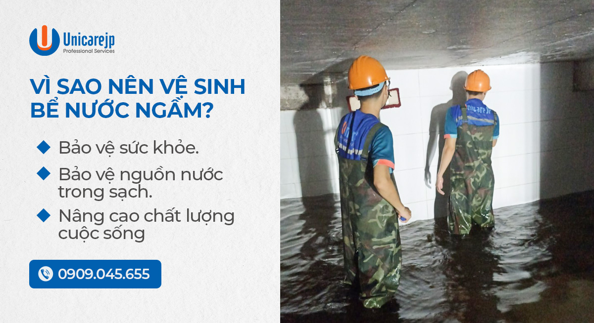 Vệ sinh bể nước ngầm quận 2