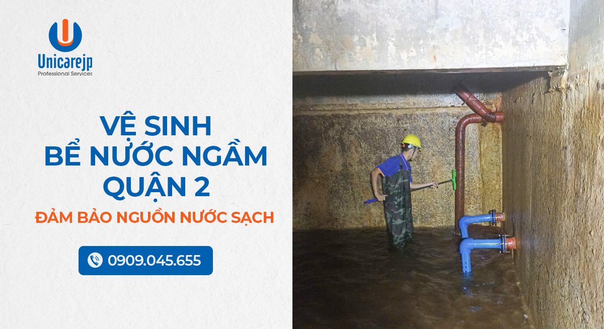 Vệ sinh bể nước ngầm quận 2