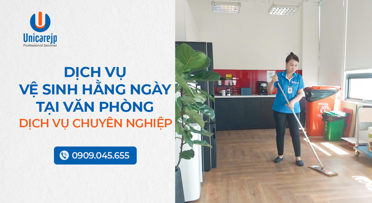 Dịch vụ vệ sinh hằng ngày tại văn phòng
