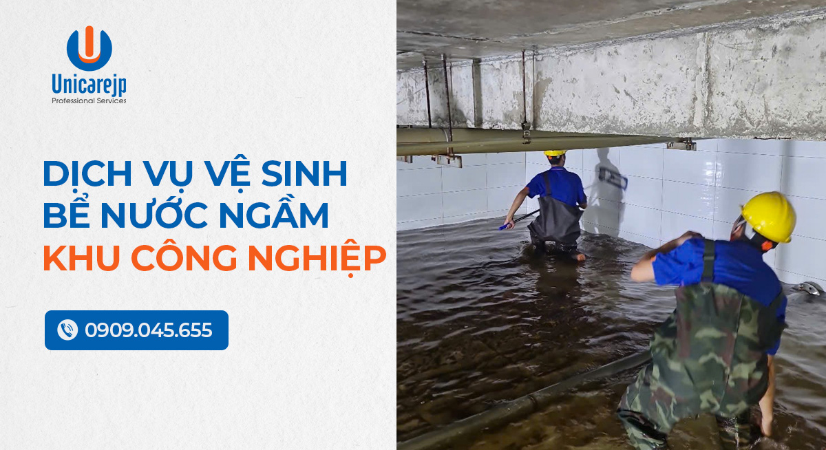 Dịch vụ vệ sinh bể nước ngầm khu công nghiệp