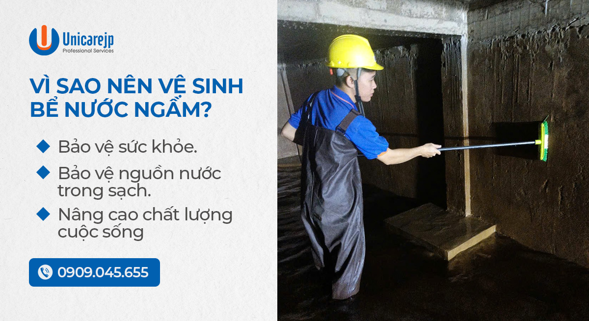 Dịch vụ vệ sinh bể nước ngầm khu công nghiệp