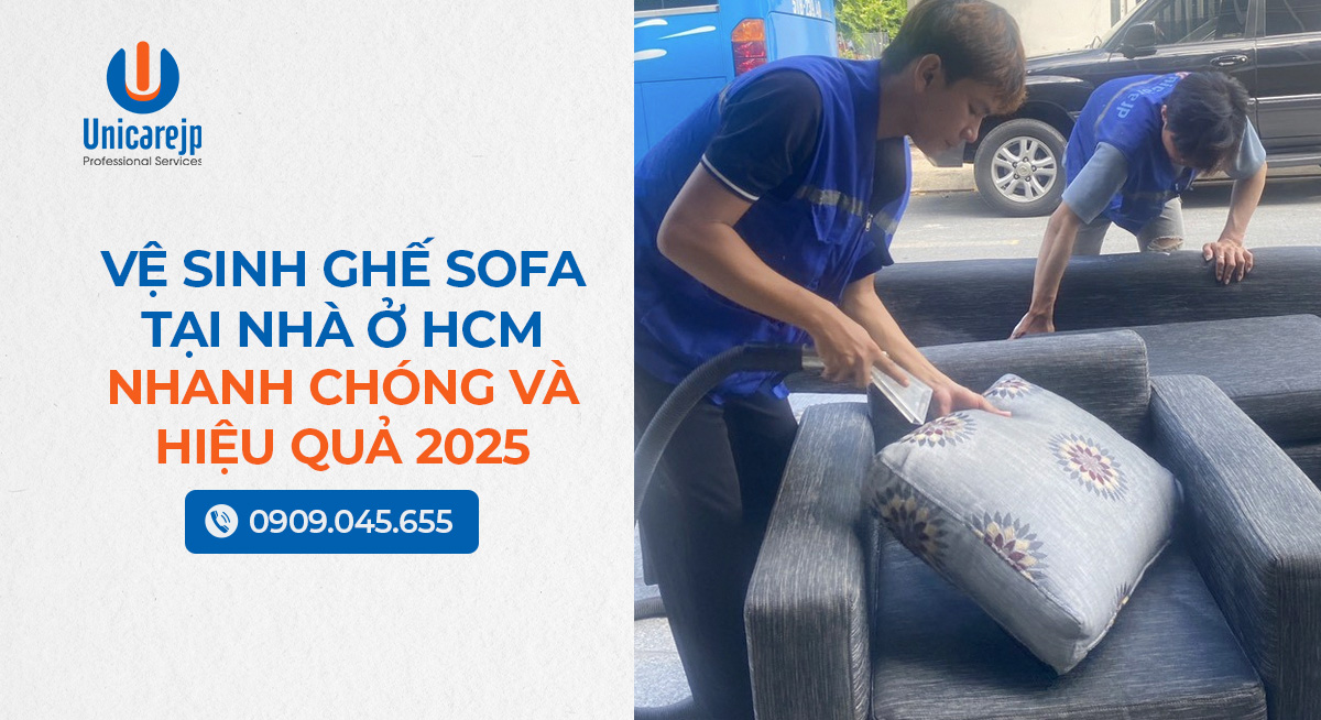 Vệ sinh ghế sofa tại nhà ở HCM – Nhanh chóng và hiệu quả 2025