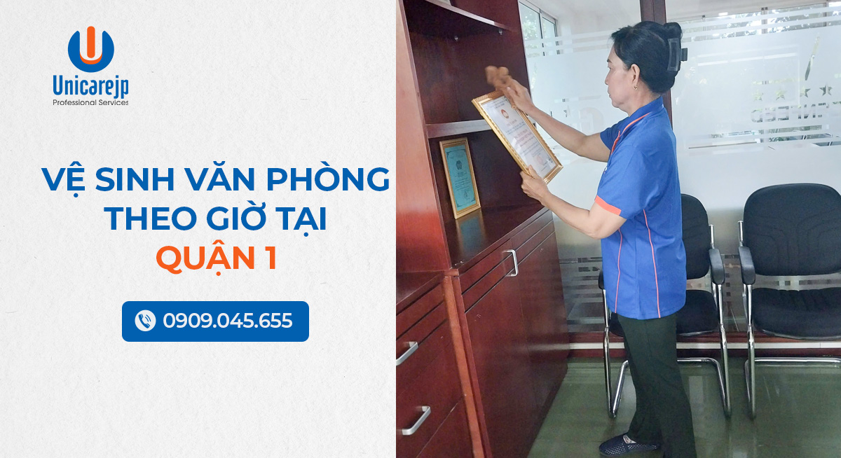 Vệ sinh văn phòng theo giờ tại quận 1