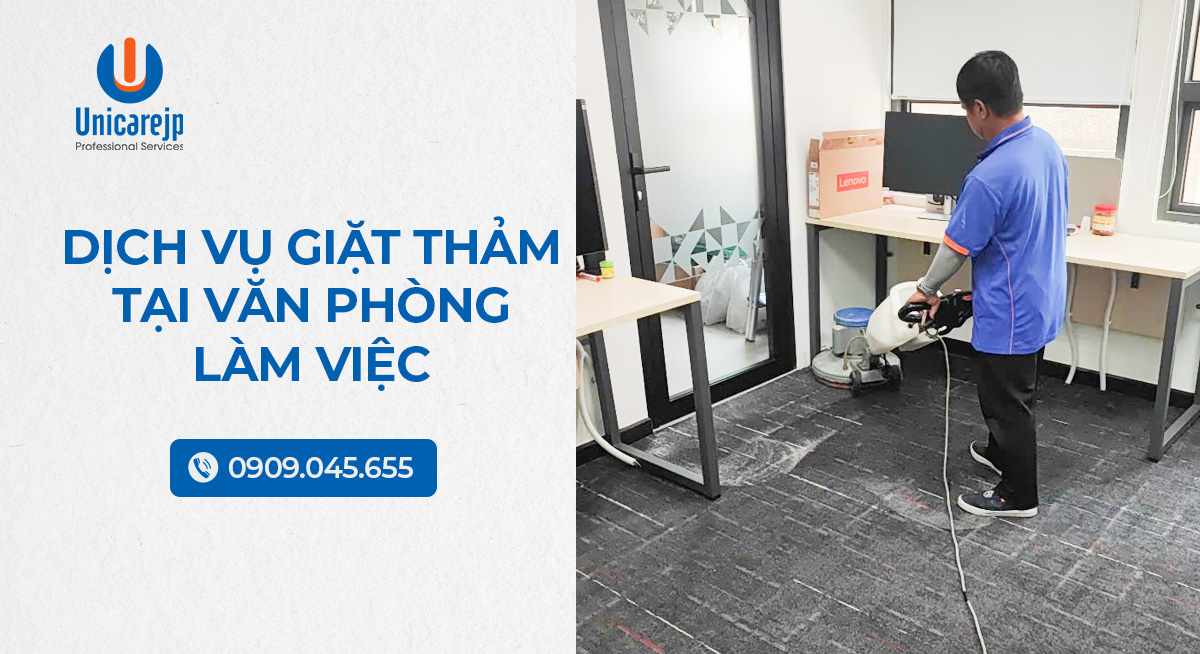 Dịch vụ giặt thảm tại văn phòng làm việc