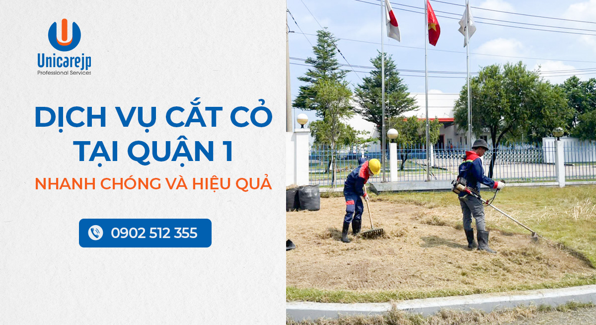 Dịch vụ cắt cỏ tại quận 1