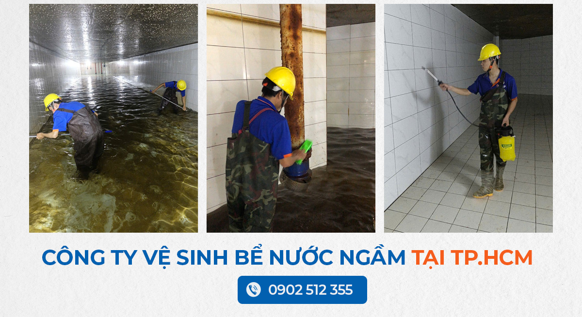 Công ty vệ sinh bể nước ngầm tại Tp.HCM