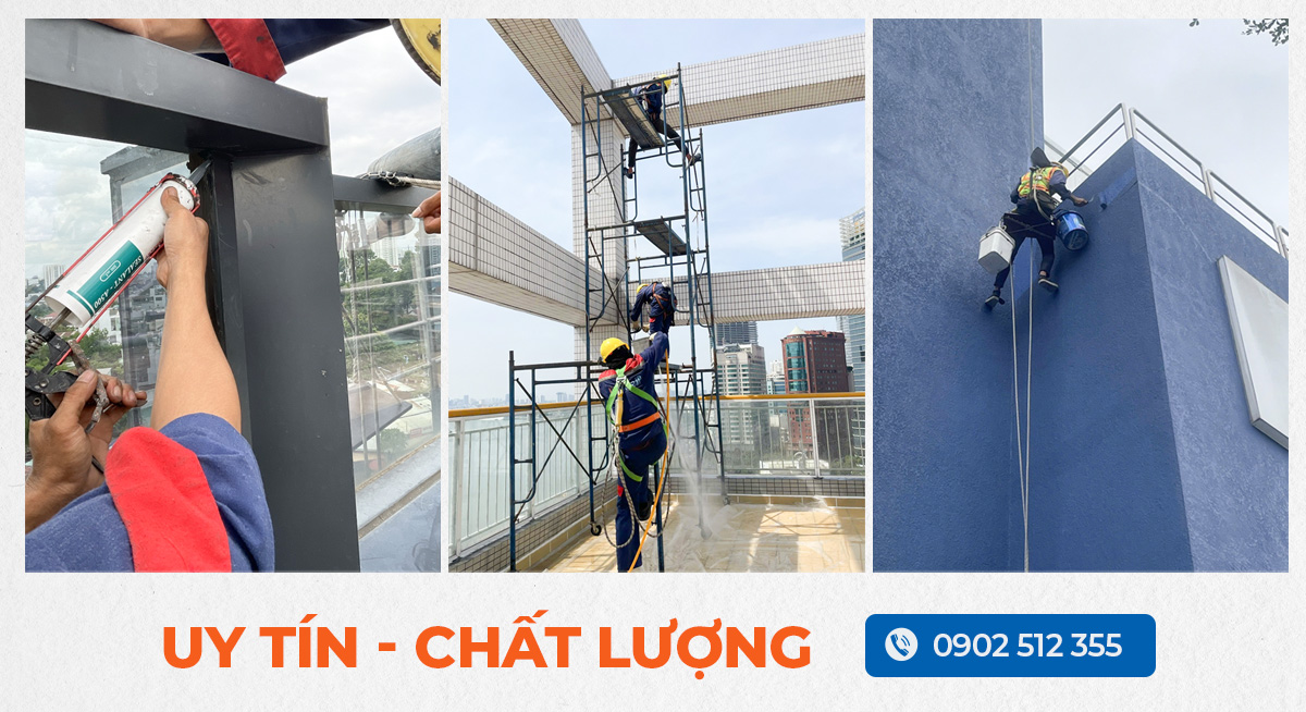 Thi công chống thấm mặt ngoài tòa nhà tại Tp. HCM