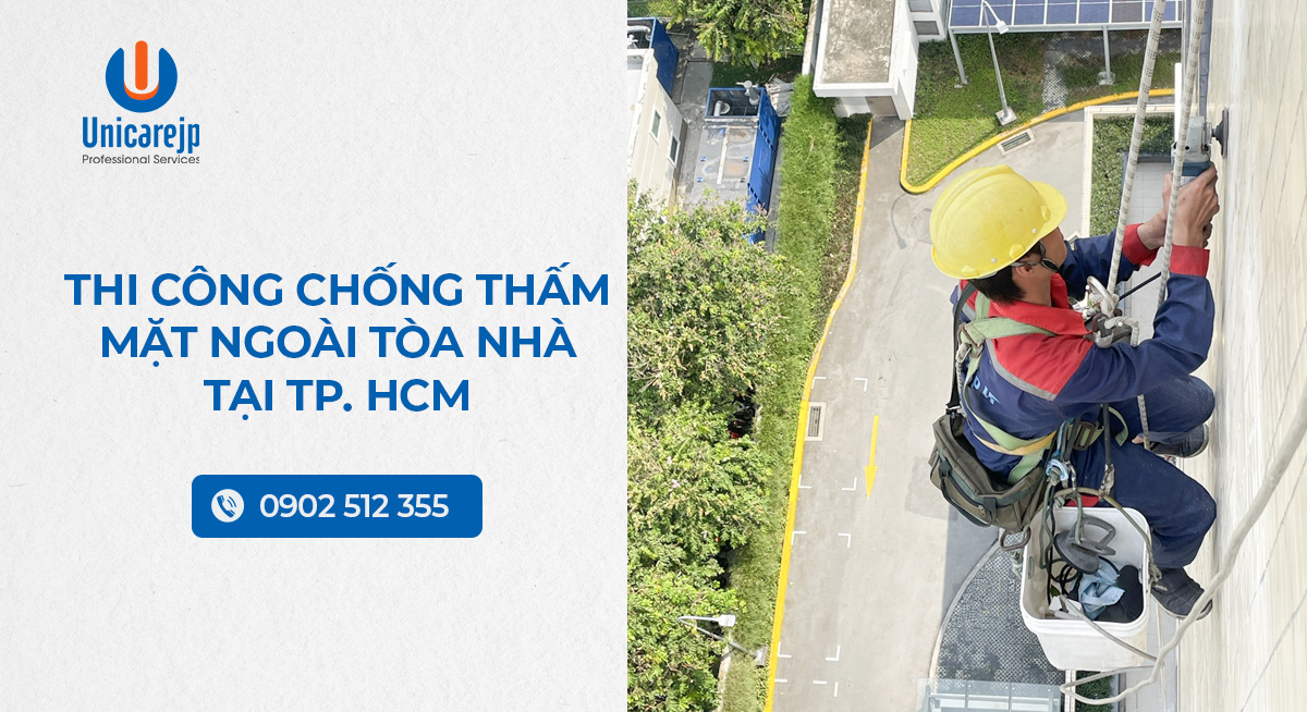 Thi công chống thấm mặt ngoài tòa nhà tại Tp. HCM