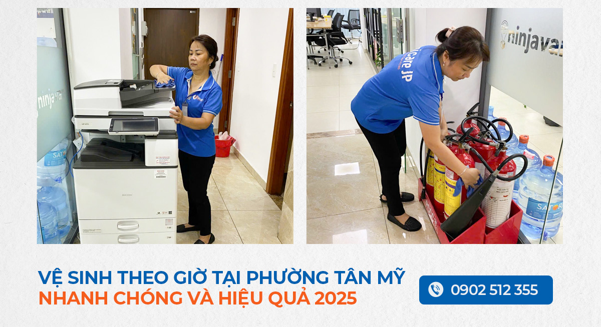 Vệ sinh theo giờ tại phường Tân Mỹ