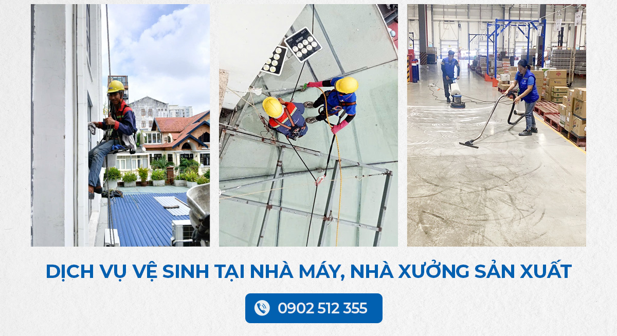 Dịch vụ vệ sinh tại nhà máy, nhà xưởng sản xuất