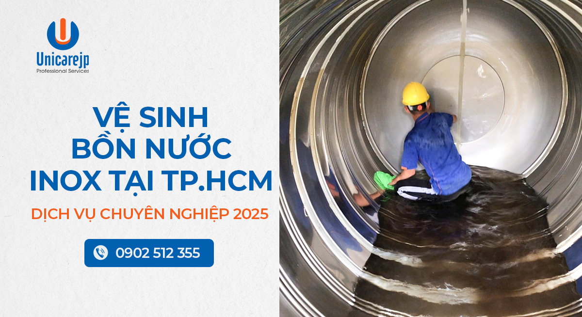 Vệ sinh bồn nước inox tại Tp.HCM
