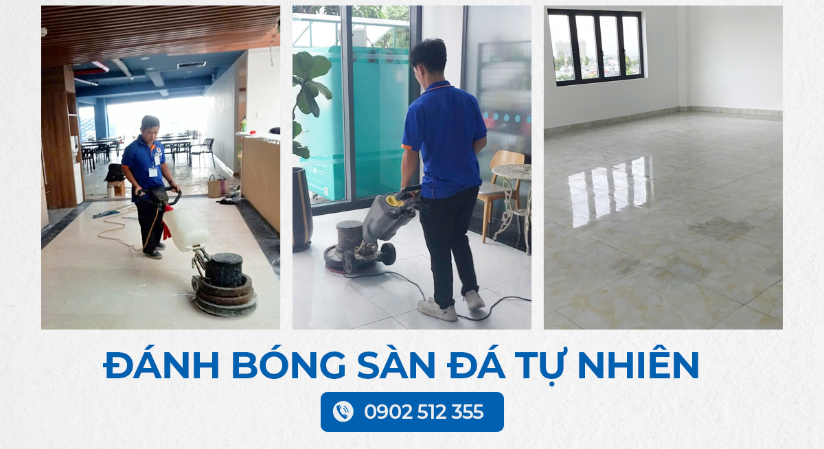Đánh bóng sàn đá tự nhiên – Dịch vụ tốt nhất năm 2025