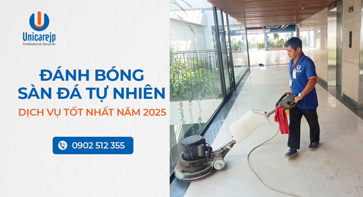 Đánh bóng sàn đá tự nhiên – Dịch vụ tốt nhất năm 2025