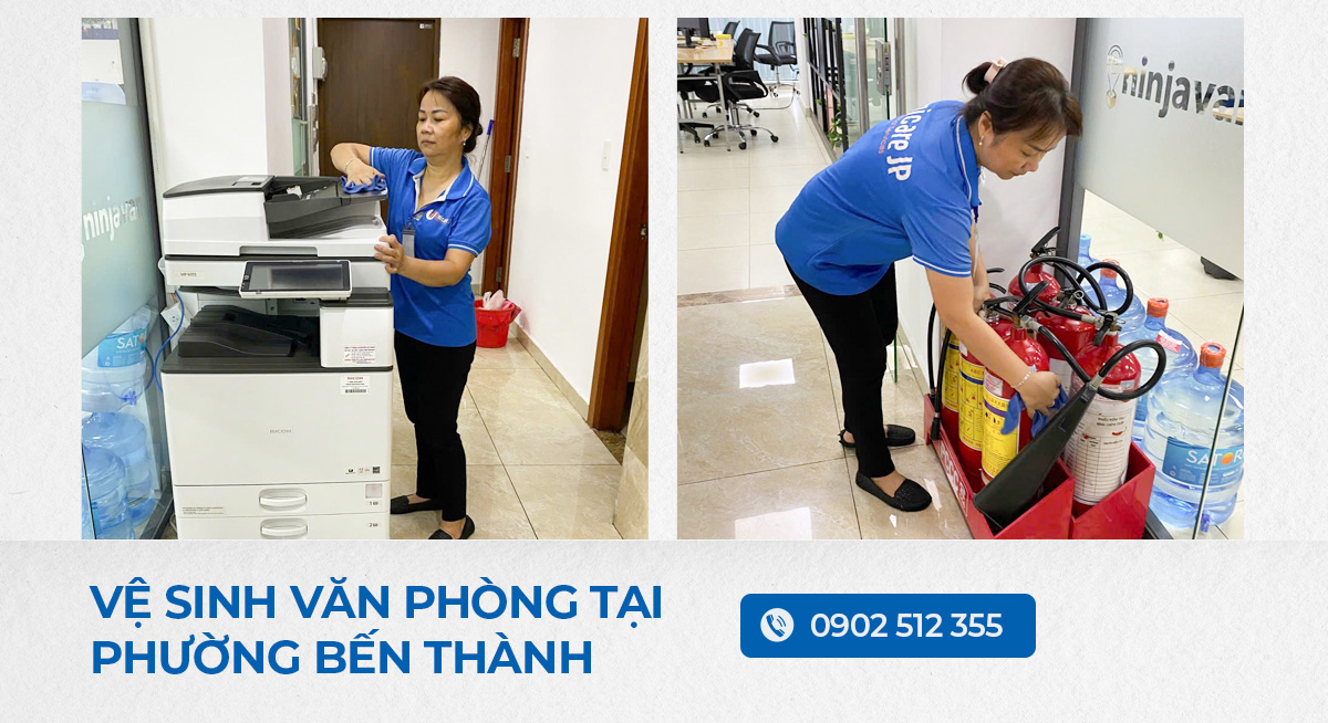 Vệ sinh văn phòng tại phường Bến Thành