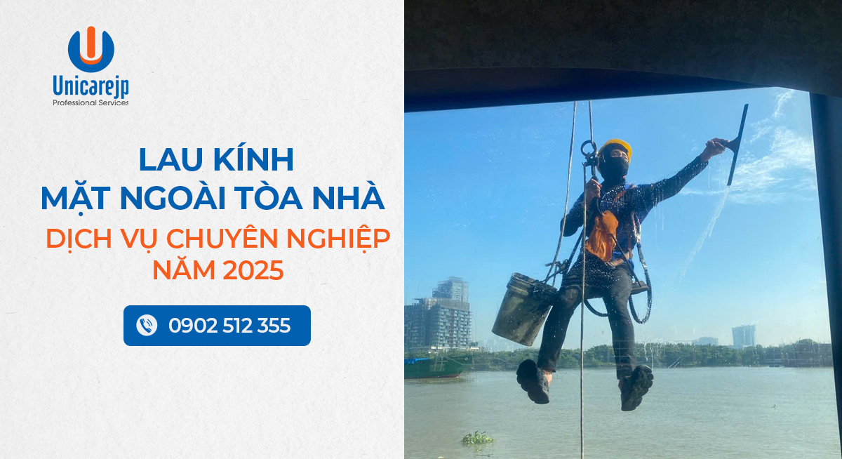 Lau kính mặt ngoài tòa nhà