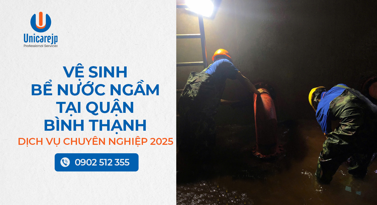 Vệ sinh bể nước ngầm tại quận Bình Thạnh