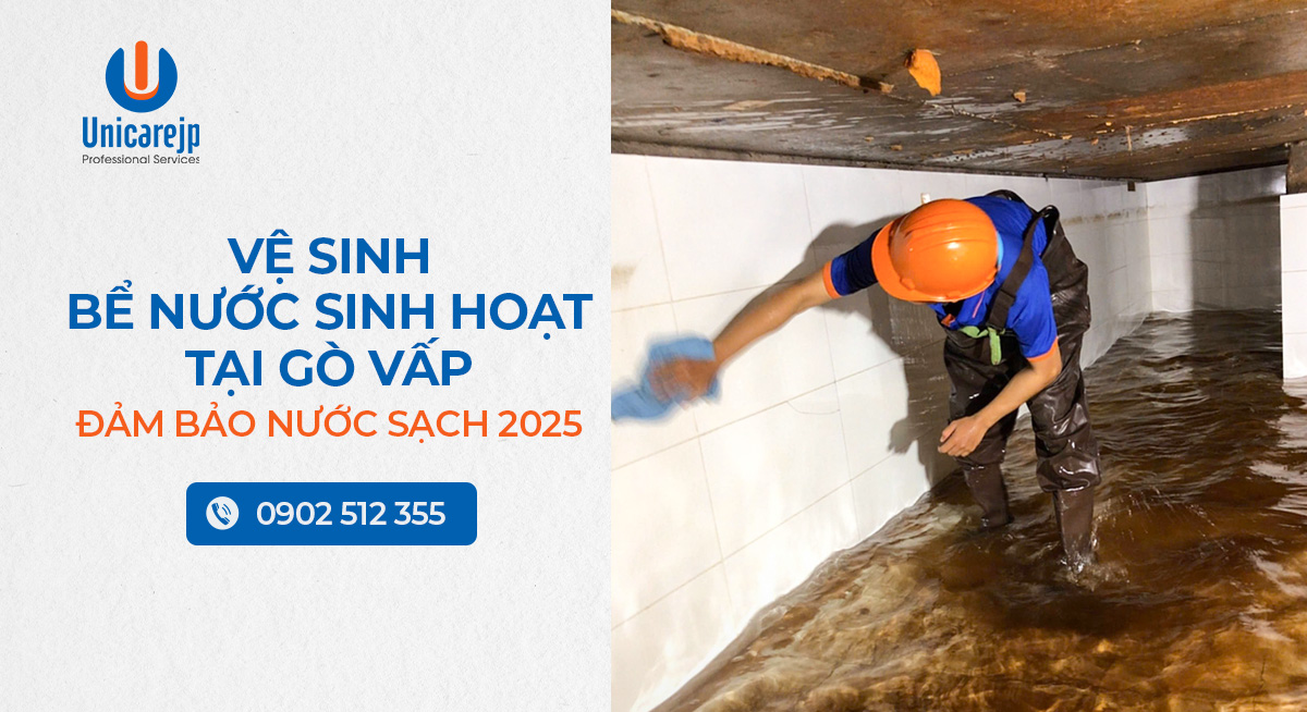 Vệ sinh bể nước sinh hoạt tại Gò Vấp
