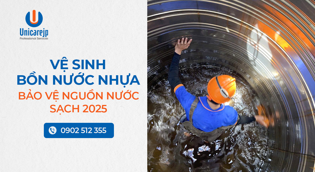 Vệ sinh bồn nước nhựa