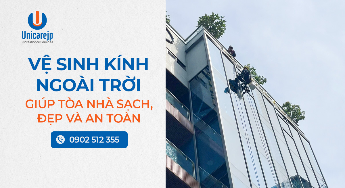 Vệ sinh kính ngoài trời
