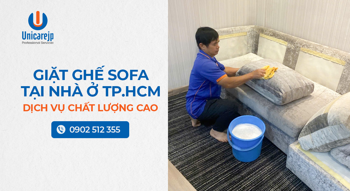 Giặt ghế sofa tại nhà ở TPHCM