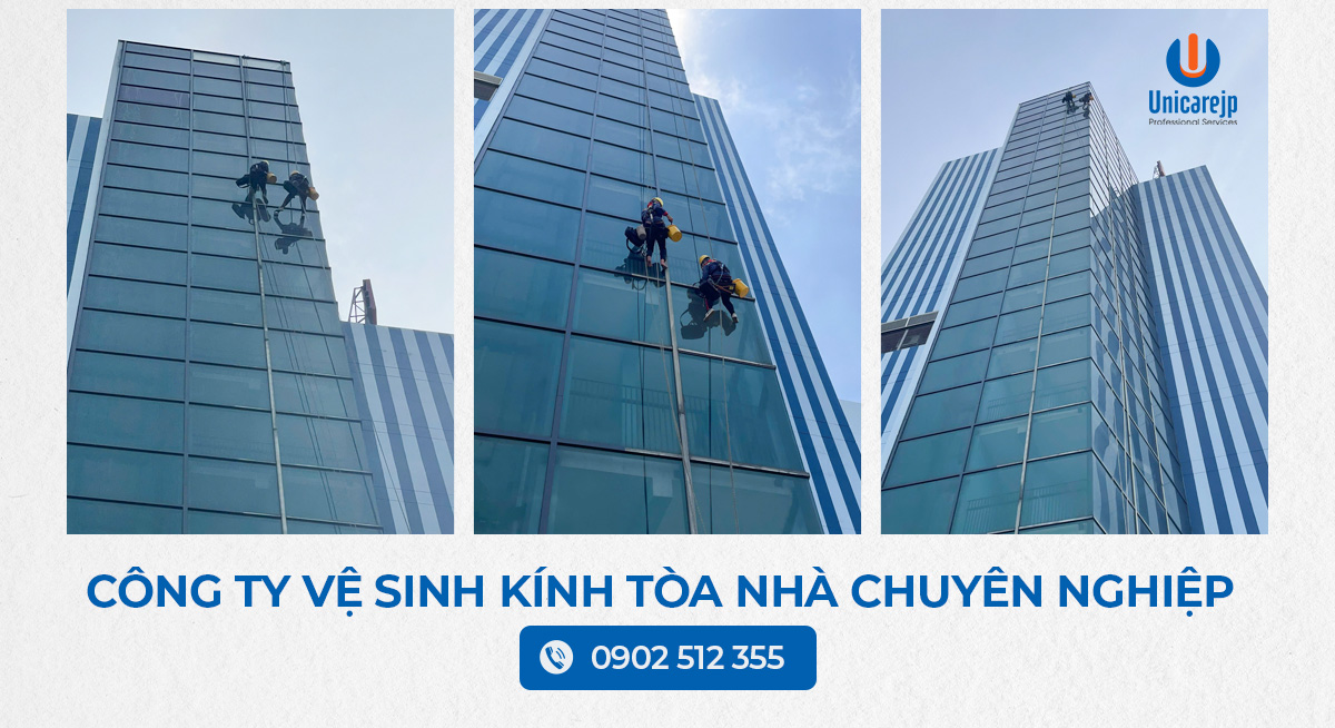 Công ty vệ sinh kính tòa nhà