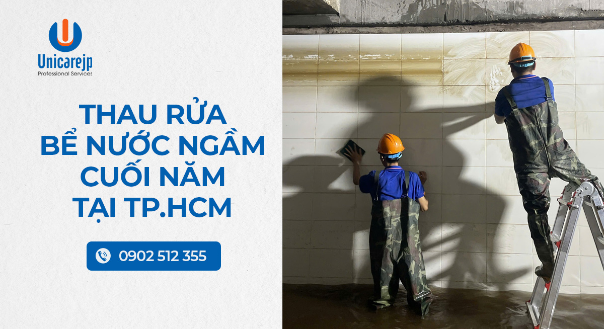 Thau rửa bể nước ngầm cuối năm tại TpHCM