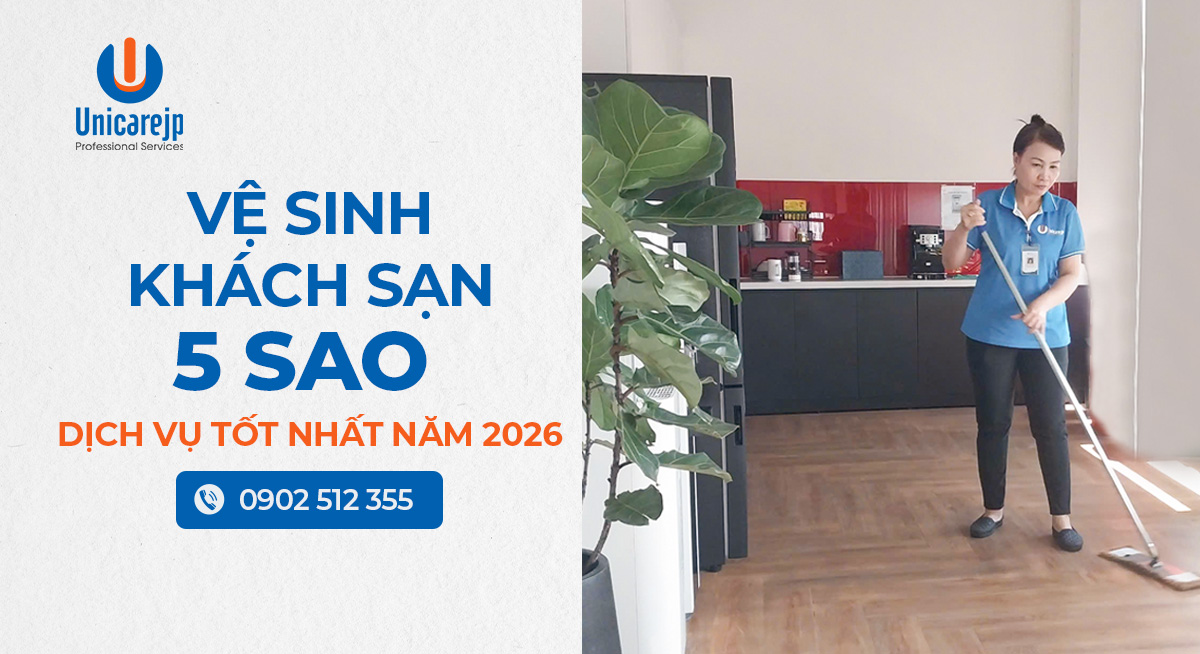 Vệ sinh khách sạn 5 sao năm 2026