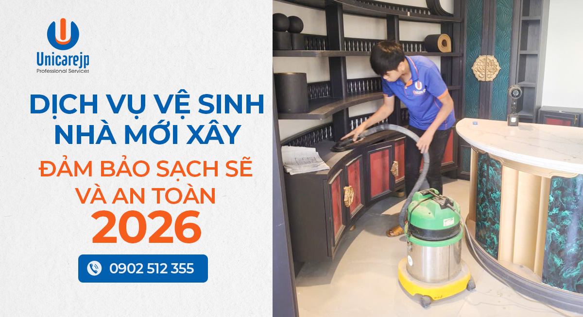 Dịch vụ vệ sinh nhà mới xây