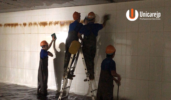 Vệ sinh bể nước ngầm tại phường Chợ Lớn