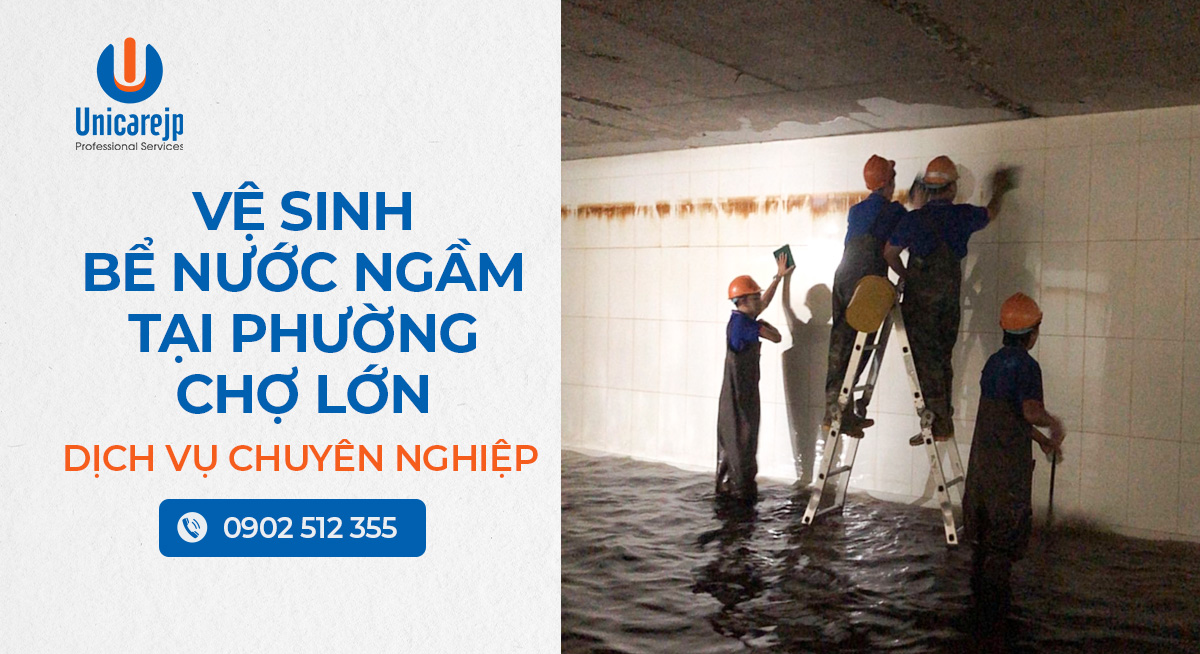 Vệ sinh bể nước ngầm tại phường Chợ Lớn