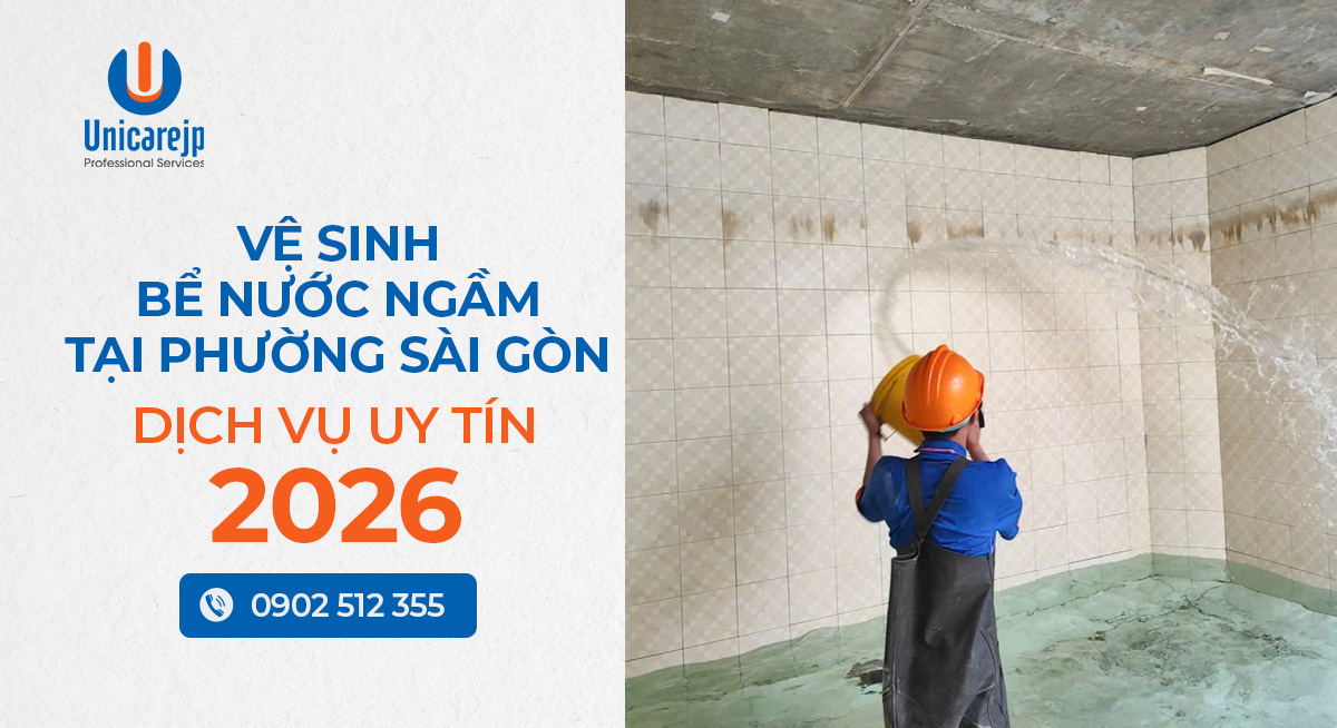 Vệ sinh bể nước ngầm tại phường Sài Gòn