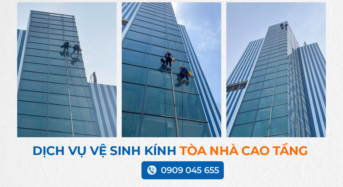 công ty vệ sinh kính uy tín tại Tp.HCM