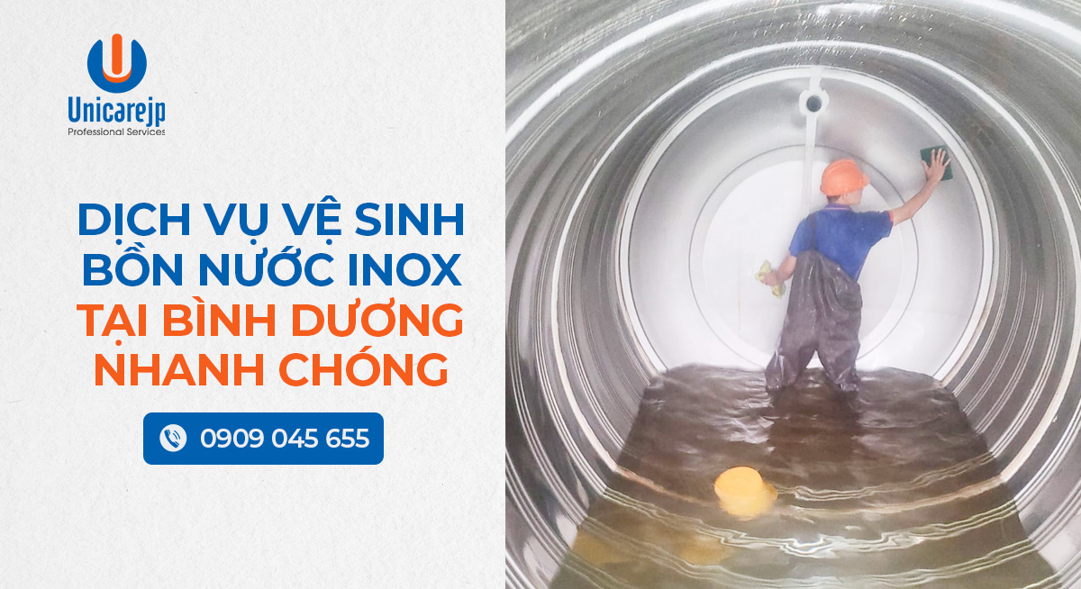 Dịch vụ vệ sinh bồn nước inox tại Bình Dương nhanh chóng
