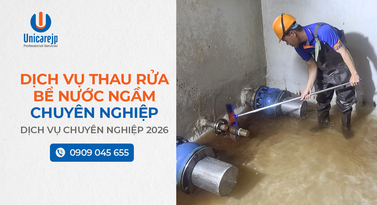 Dịch vụ thau rửa bể nước ngầm chuyên nghiệp