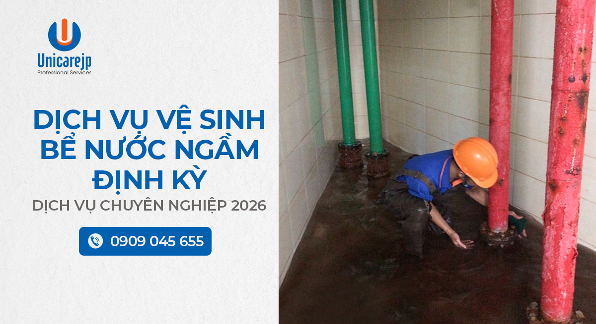 Dịch vụ vệ sinh bể nước ngầm định kỳ
