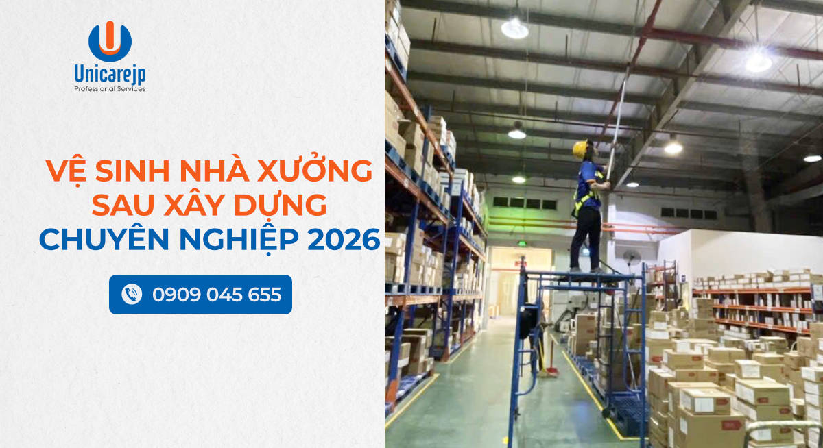 Vệ Sinh Nhà Xưởng Sau Xây Dựng Chuyên Nghiệp 2026