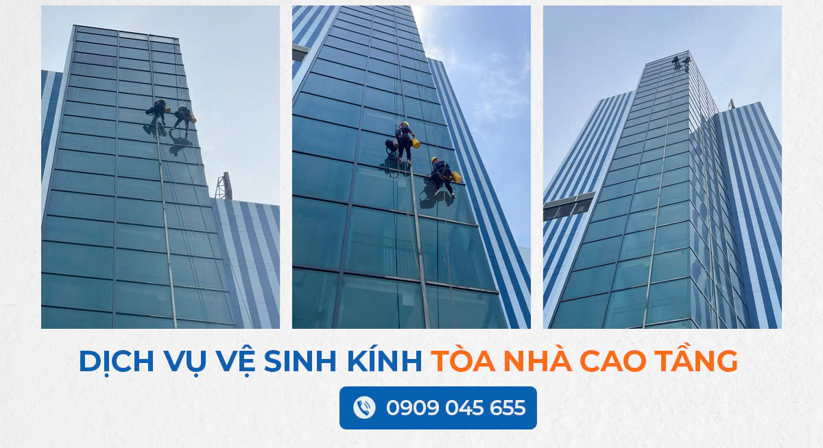 Dịch Vụ Vệ Sinh Kính Tòa Nhà Quận 3